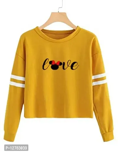 Buy Stylish Designer Love-dil Printed 100% Cotton Full Sleeve T-shirt For  Women And Girls Pack Of 1 Online In India At Discounted Prices