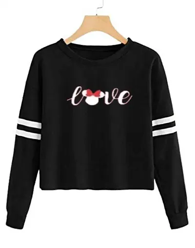 Trendy Regular Designer LOVE 100% Full Sleeve T-shirt for Women And Girls Pack of 1