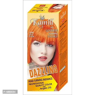 Fire Orange Selfie Ready With Dazzling Head Turning Radiance Professional Quality Colour (50 gm + 50 gm)