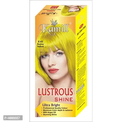 Sunny Yellow Lustrous Shine Ultra Bright Professional Quality Hair Colour (50 gm + 50 gm)