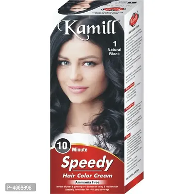 Ammonia Free Speedy Hair Colour Natural Black No. 1 - 100 gm