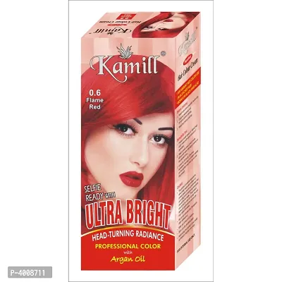 Flame Red Ultra Bright Head-Turning Radiance Professional Hair Colour With Argan Oil- 100 Gm (Pack Of 2)