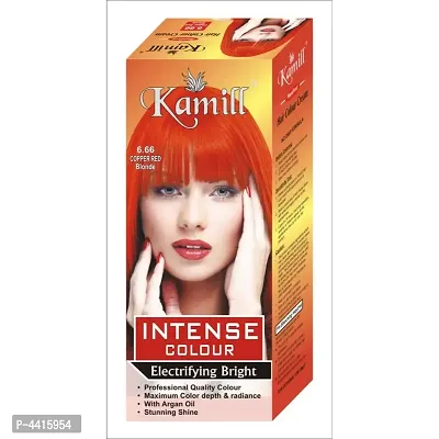 Kamill Copper Red Blonde (6.66) Intense Color With Argan Oil For Stunning Shine Hair - 100 Gm