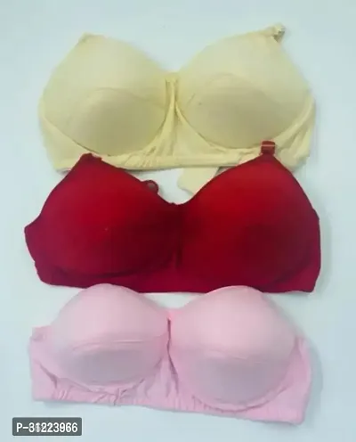 Latest Hosiery Wirefree Bra for Women (Pack of 3)