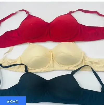 Women Soft Padded Everyday Bra - Pack Of 3