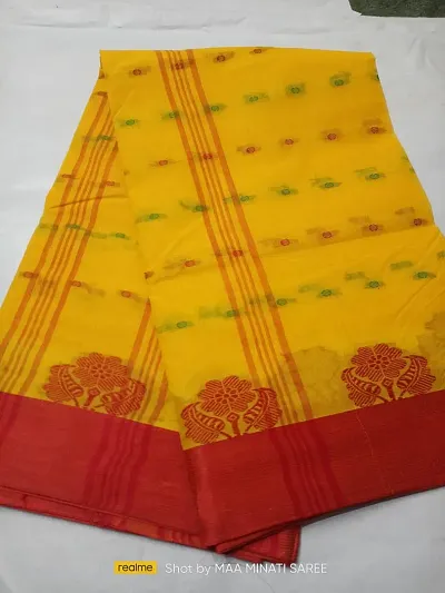 Bengali Cotton Tant Sarees without Blouse piece
