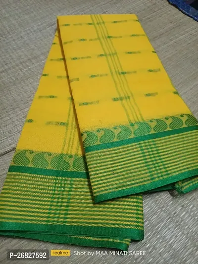 Classic Cotton Saree without Blouse piece-thumb0