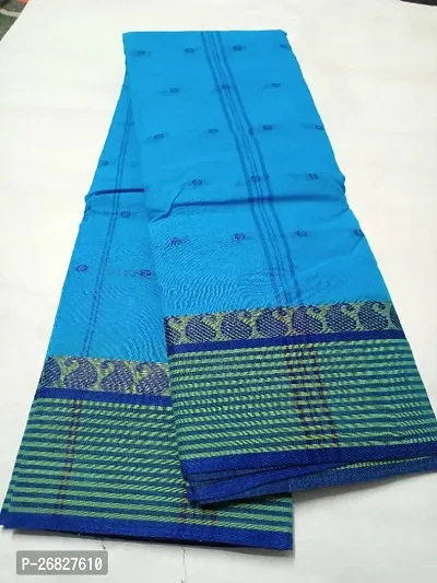 Classic Cotton Saree without Blouse piece-thumb0