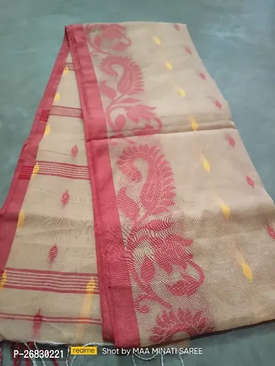 Classic Cotton Saree without Blouse piece-thumb0