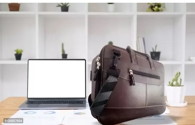 Classy Solid Office Bags for Men-thumb3