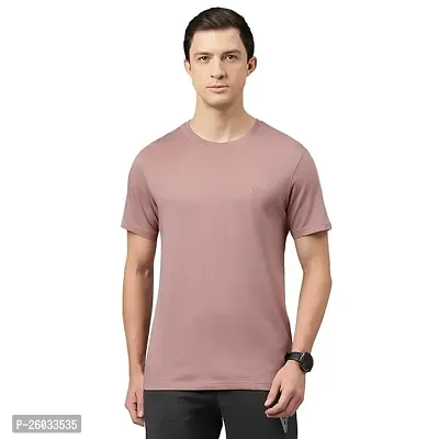 Polyster Brwon Sports T-Shirt For Men-thumb0