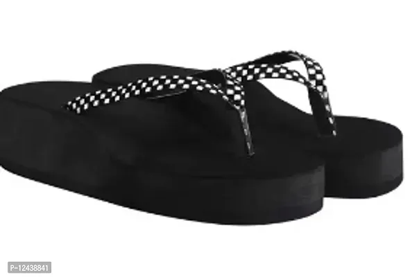 Elegant Black PVC Slippers For Women