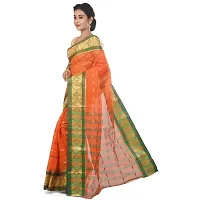 Aishani Collection Orange Oure Cotton Tant Saree-thumb2