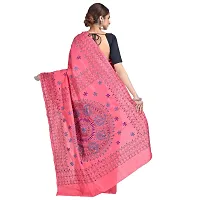 Aishani Collection Women's Woven Assam Silk Saree With Blouse Piece (Aishani Collection Kolkata 700099_Peach & Red)-thumb1