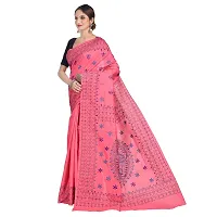 Aishani Collection Women's Woven Art Silk Saree With Blouse Piece (Aishani Collection, Kolkata 700099_Peach Red)-thumb2