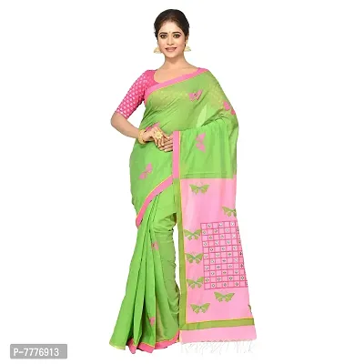 Aishani Collection Applique Boutique Saree with Bp (green)-thumb0