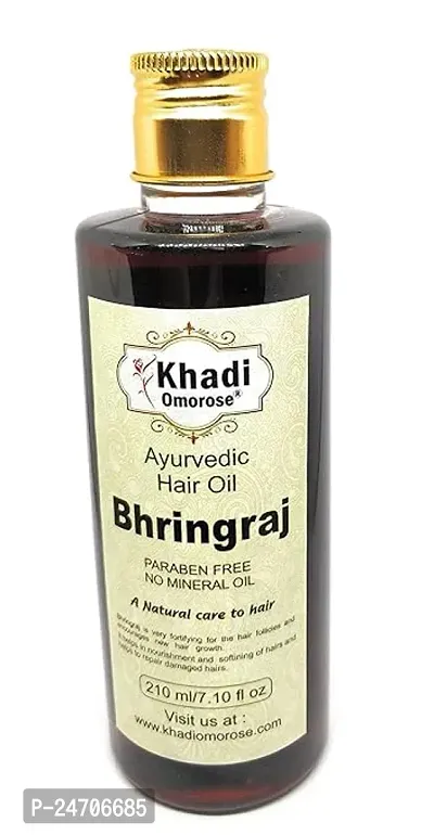 Classic Bhringraj Hair Oil For Deep Continioning - Controls Hair Fall,Makes Hair Strong, 210Ml-thumb0