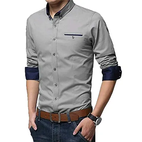 Singularity Plain/Solid Trendy Shirt for Men/Boys