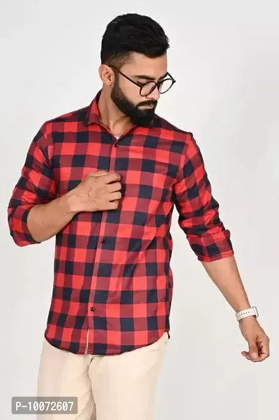 Stylish Men Cotton Long Sleeves Casual Shirt