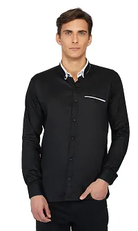 Stylish Fancy Cotton Solid Long Sleeves Casual Shirts For Men-thumb4