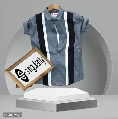 singularity Prime Twill Stripped Shirt for Men