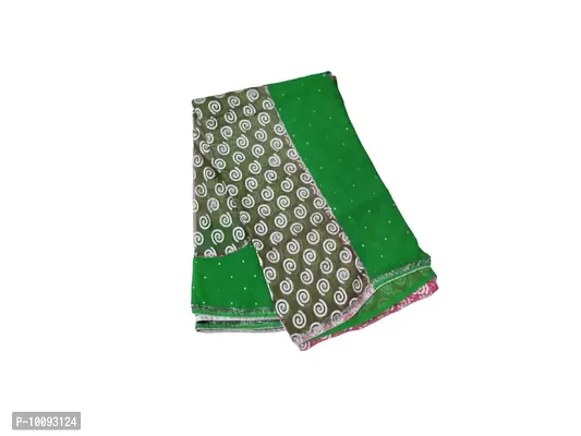 OTQS Apparel Floral Embroidery & Stone Work Georgette Saree With Blouse Piece(otqs-apparel-green-3000)-thumb2