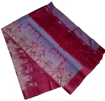 Elegant Floral Printed Silk Blend Saree Without Blouse Piece-thumb3