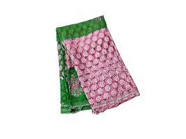 OTQS Apparel Floral Embroidery & Stone Work Georgette Saree With Blouse Piece(otqs-apparel-green-3000)-thumb4