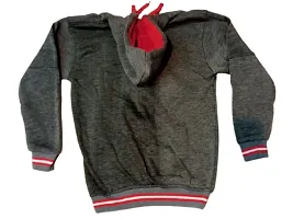 OTQS Apparel Trendy Fashionable Men Sweatshirt/Hoody(Monster-otqs-M) Grey-thumb3