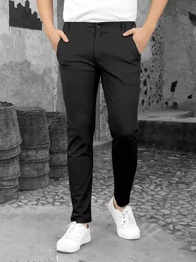 Stylish Blend Casual Trousers For Men