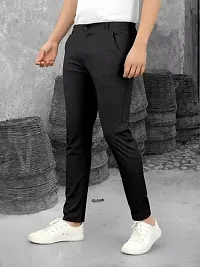 Stylist Solid Casual Trousers For Men-thumb1