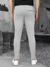Stylist Solid Casual Trousers For Men-thumb3