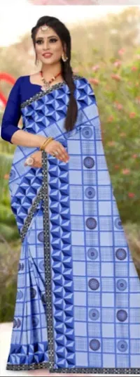 Trendy Silk Saree With Blouse Piece For Women