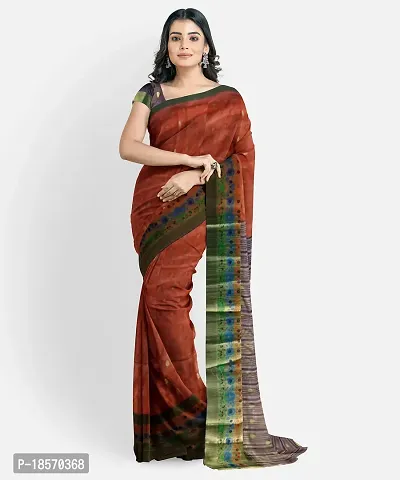 Trendy Silk Red Woven Design Saree With Blouse Piece For Women-thumb0