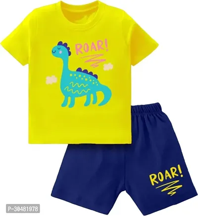 Fabulous Cotton Printed T-Shirt With Short For Boys