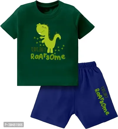 Fabulous Cotton Printed T-Shirt With Short For Boys