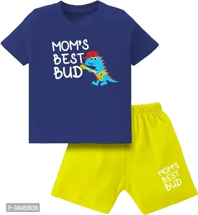 Fabulous Cotton Printed T-Shirt With Short For Boys-thumb0