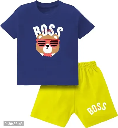 Fabulous Cotton Printed T-Shirt With Short For Boys