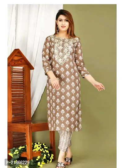 Stylish Cotton Kurta Bottom Set For Women-thumb0