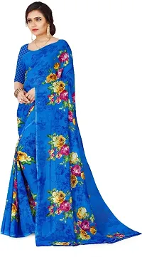 Classic Georgette Printed Saree with Blouse piece-thumb3