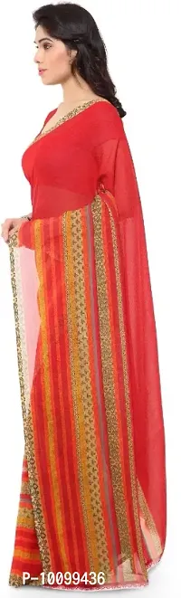 Daily Wear georgette Saree with unstitched Blouse Piece-thumb2