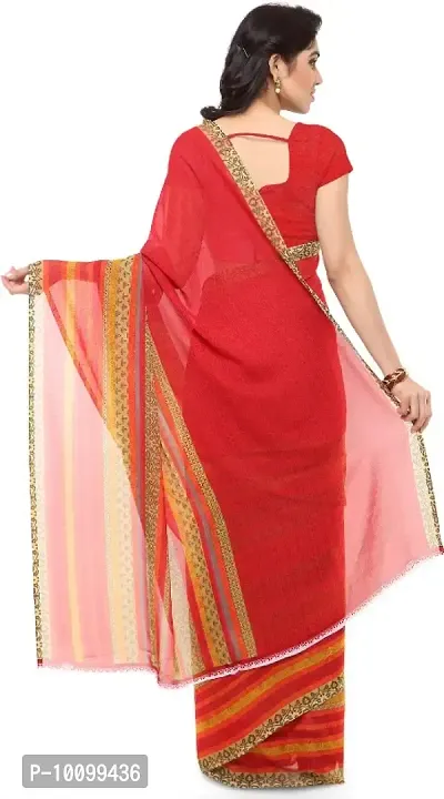Daily Wear georgette Saree with unstitched Blouse Piece-thumb3