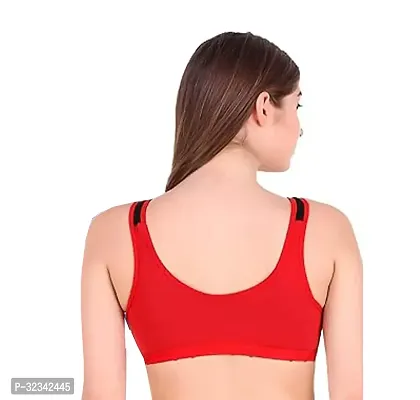 Latest Multicoloured Cotton Blend Sports Bra (Combo of 2)-thumb4