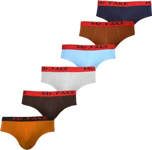 Pack Of 5 Self Pattern Cotton Briefs