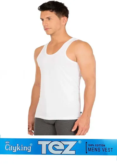 Men Solid Vest - Pack Of 1