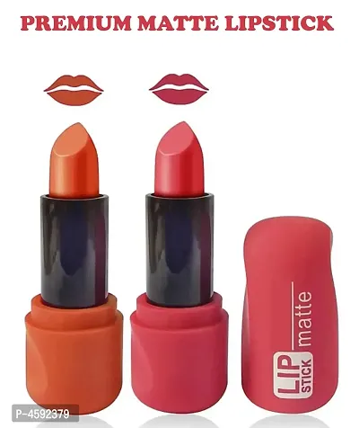 Women Premium Matte Lipstick Pack Of 2-thumb0