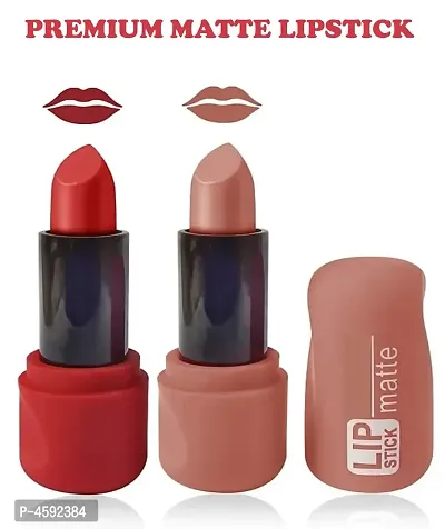 Women Premium Matte Lipstick Pack Of 2