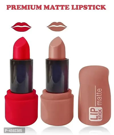 Women Premium Matte Lipstick Pack Of 2