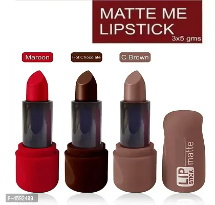 Women Premium Matte Lipstick Pack Of 3-thumb0