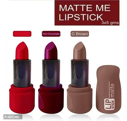 Women Premium Matte Lipstick Pack Of 3-thumb0